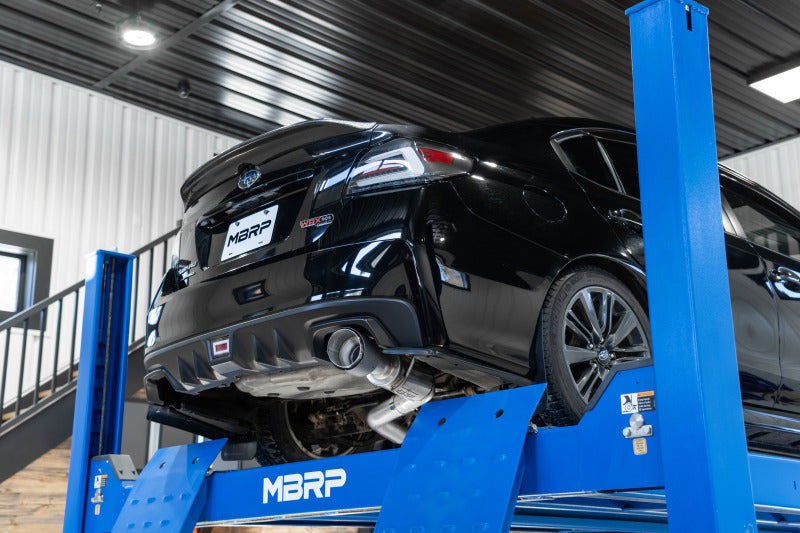 MBRP 15-21 Subaru WRX 2.0L/STI 2.5L/11-14 Sed 3in Cat-Back Single Rear Exit w/Carb Fiber Tips- T304-SR1 Performance