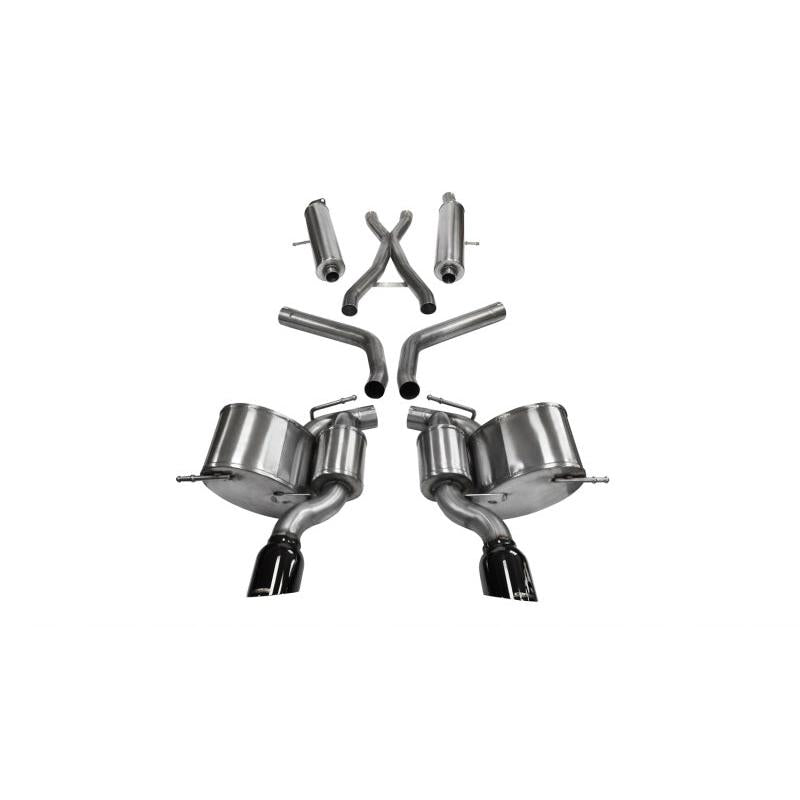 Corsa 2012-2013 Jeep Grand Cherokee 6.4L V8 Black Sport Cat-Back Exhaust-SR1 Performance