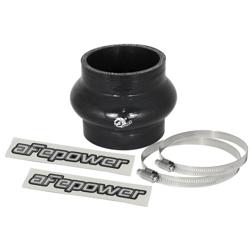 aFe Magnum FORCE CAI Univ. Silicone Coupling Kit (2.75in. ID / 3in. L) Straight Coupler w/Hump - Blk-SR1 Performance