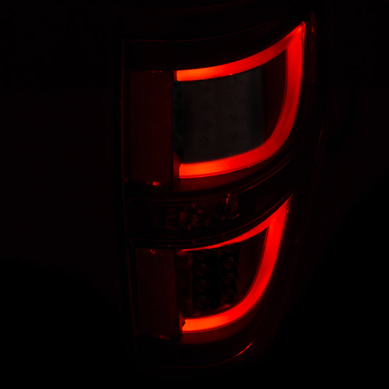 ANZO 2009-2013 Ford F-150 LED Taillights Black-SR1 Performance