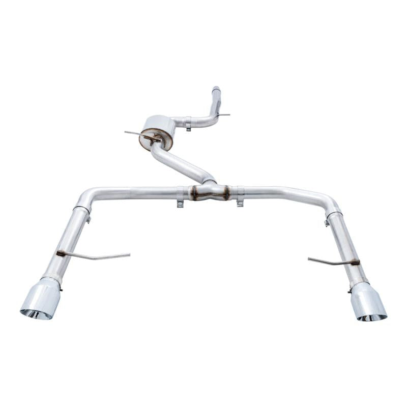 AWE Tuning 18-21 Volkswagen Jetta GLI Mk7 Track Exhaust - Chrome Silver Tips (Fits High-Flow DP)-SR1 Performance