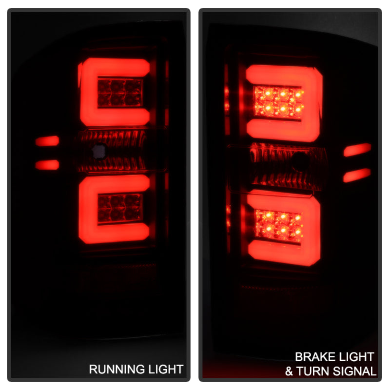 Spyder 14-18 Chevy 1500 / 15-19 GMC 3500 Dually / Bar LED Tail Lights Blk Smke ALT-YD-CS14-LBLED-BSM-SR1 Performance
