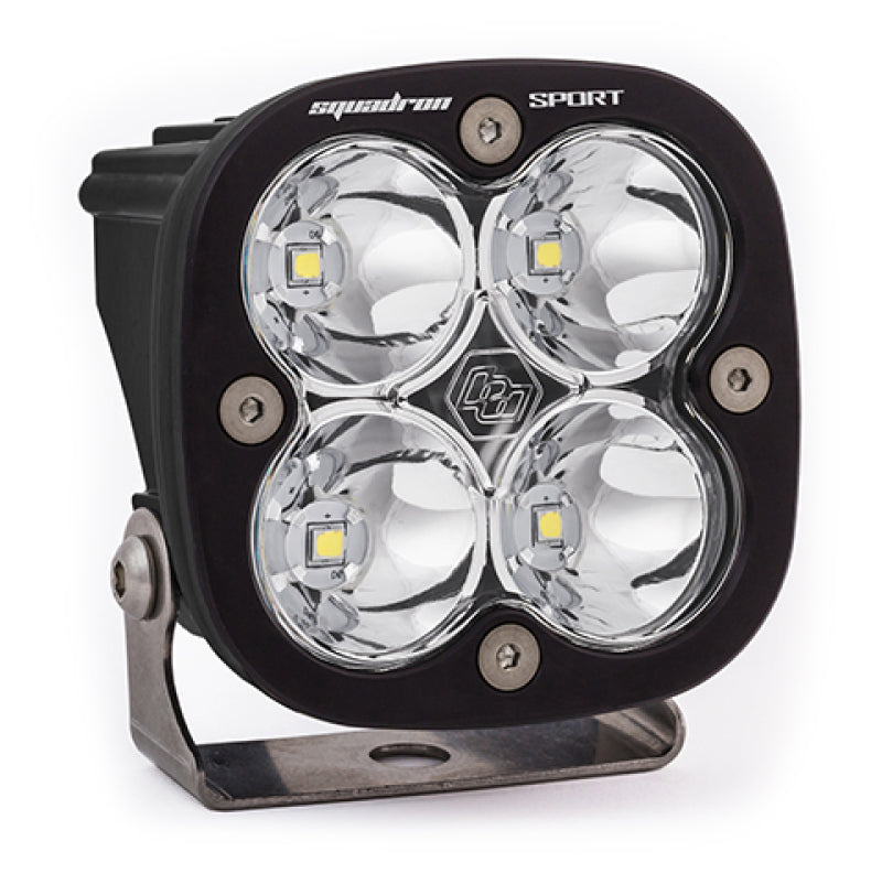 Baja Designs Squadron Sport Spot Pattern Black LED Light Pod - Clear-SR1 Performance