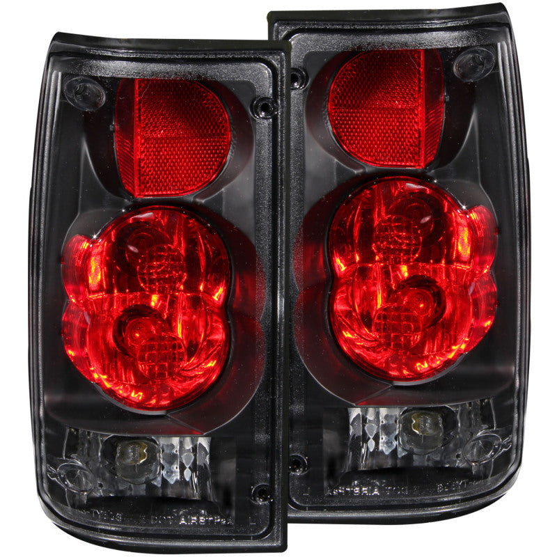 ANZO 1989-1995 Toyota Pickup Taillights Black-SR1 Performance