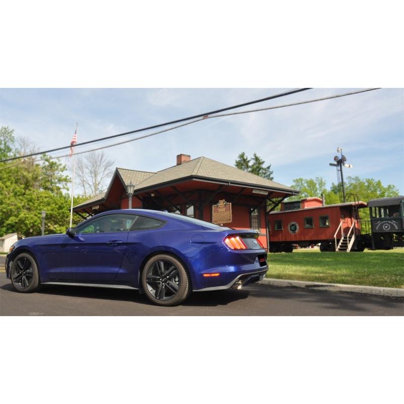 Corsa 2015-2017 Ford Mustang EcoBoost 2.3T Sport 3in Cat-Back Dual Rear Exit Polished Tips-SR1 Performance