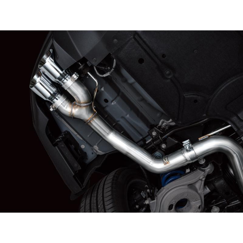 AWE 2024 Ford Mustang GT Fastback S650 RWD Track Edition Catback Exhaust w/ Quad Chrome Silver Tips-SR1 Performance