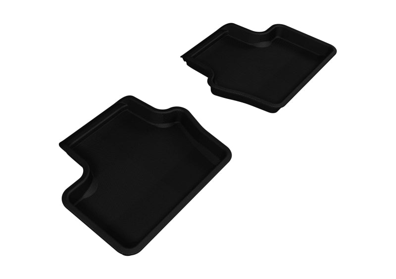 3D MAXpider 2007-2017 Jeep Compass/Patriot Kagu 2nd Row Floormats - Black-SR1 Performance
