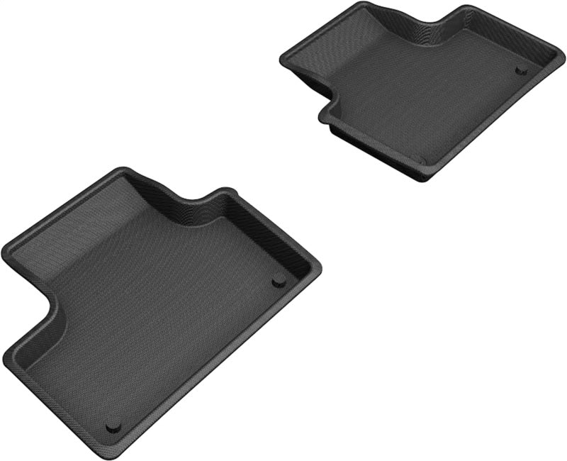 3D MAXpider 18-21 Volvo XC60 T8 Twin Engine Kagu 2nd Row Floormats - Black-SR1 Performance