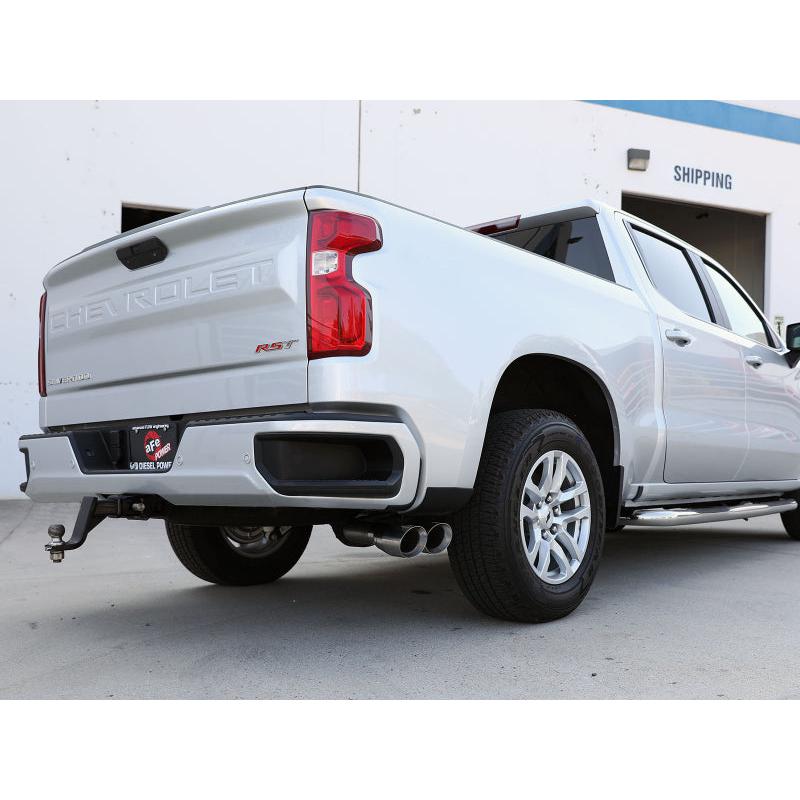aFe Rebel XD Series 3 IN 304 Stainless Steel DPF-Back Exhaust w/Dual Polished Tips-SR1 Performance