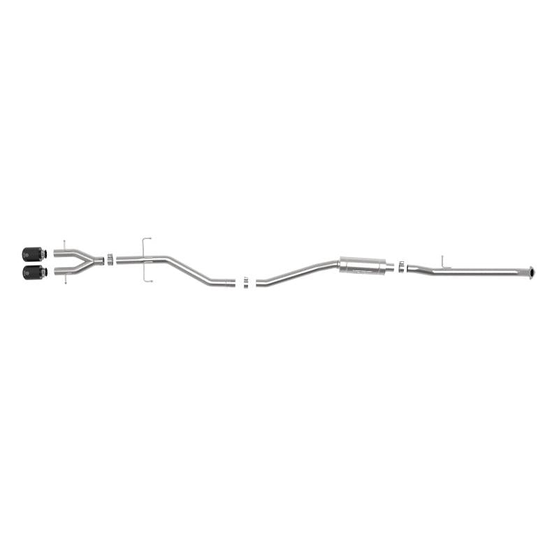 aFe Takeda 2.5in 304SS Cat-Back Exhaust System 17-20 Honda Civic SI Coupe L4-1.5L (t) - Black Tip-SR1 Performance