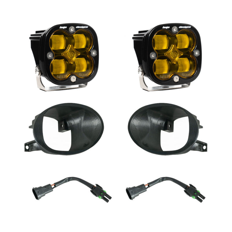 Baja Designs 19-22 Mercedes Benz Sprinter Squadron SAE Fog Pocket Light Kit - Amber-SR1 Performance