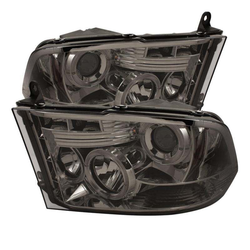 Spyder Dodge Ram 1500 09-14 10-14 Projector Headlights Halogen- LED Halo LED- Smke PRO-YD-DR09-HL-SM-SR1 Performance