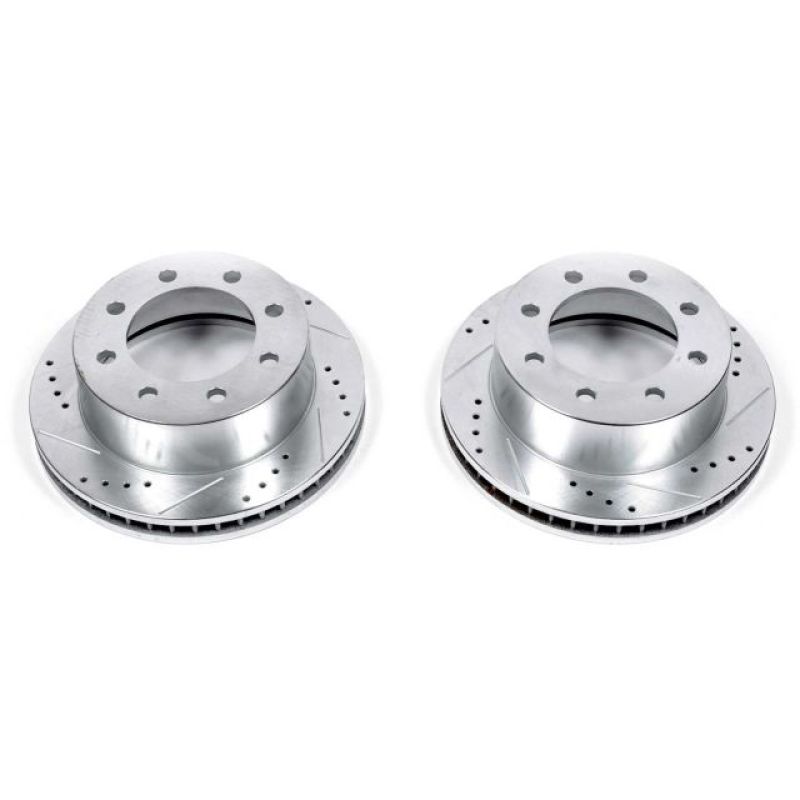 Power Stop 00-02 Dodge Ram 2500 Front Evolution Drilled & Slotted Rotors - Pair-SR1 Performance