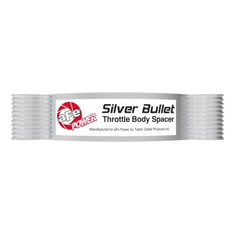 aFe 2020 Vette C8 Silver Bullet Aluminum Throttle Body Spacer Works w/ Factory Intake Only - Silver-SR1 Performance