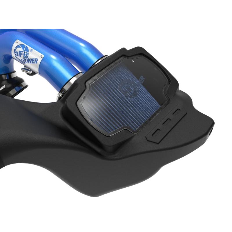 aFe 21-22 Ford F-150 Raptor V6-3.5L(tt) Momentum XP Cold Air Intake System - Blue w/ Pro 5R Filter-SR1 Performance