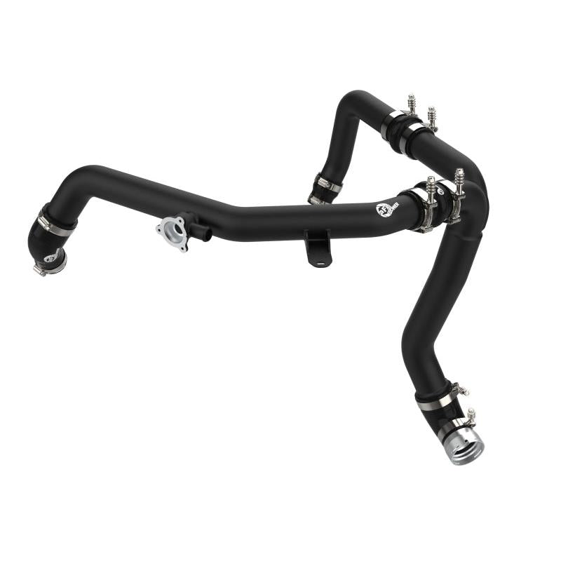 aFe 21-22 Ford Bronco V6-2.7Ltt BladeRunner Alum Hot Charge Pipe - Black-SR1 Performance