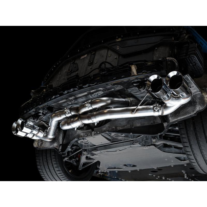 AWE Tuning 2020 Chevrolet Corvette (C8) Track Edition Exhaust - Quad Chrome Silver Tips-SR1 Performance