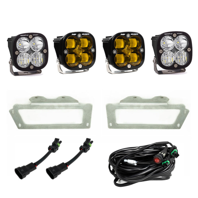 Baja Designs 09-12 Ram 2500/3500 Fog Pocket Kit - Amber-SR1 Performance
