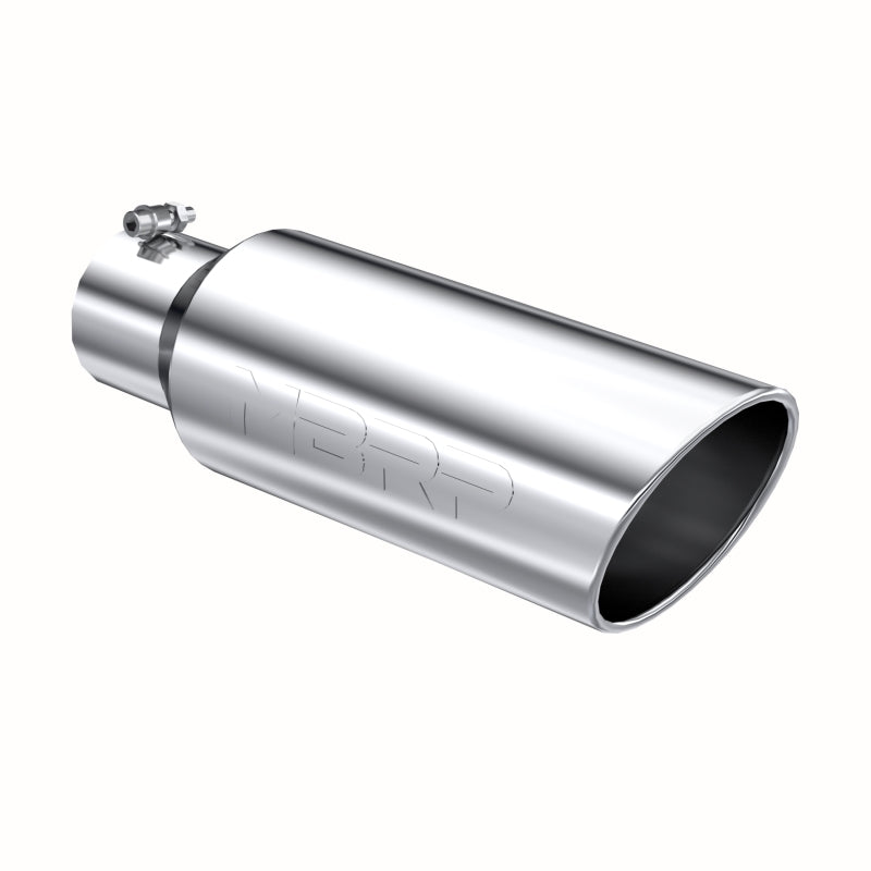 MBRP Universal Tip 6in OD Rolled End 4in Inlet 18in Length T304-SR1 Performance