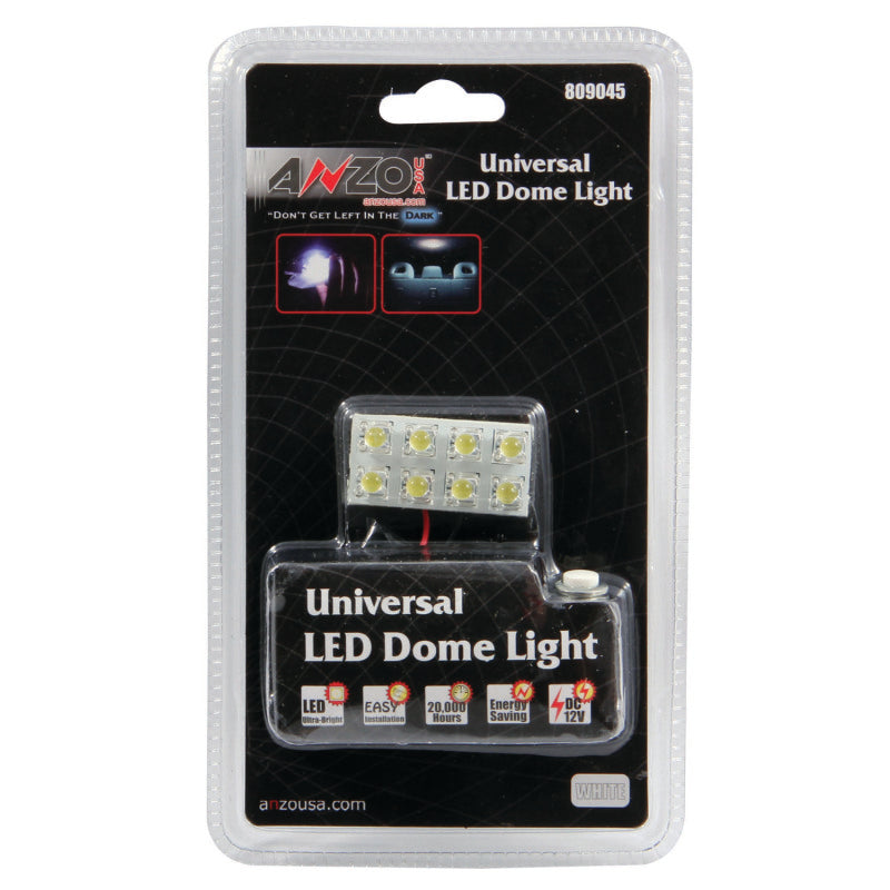 ANZO LED Dome Light Universal LED Dome Light - 8 LED Universal 1.5in x .75in-SR1 Performance