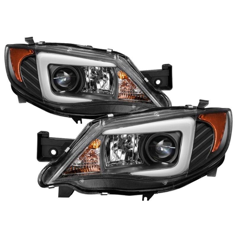 Spyder Subaru WRX 08-09 Projector Headlights - Halogen Model Only - Black PRO-YD-SWRX08-LBDRL-BK-SR1 Performance