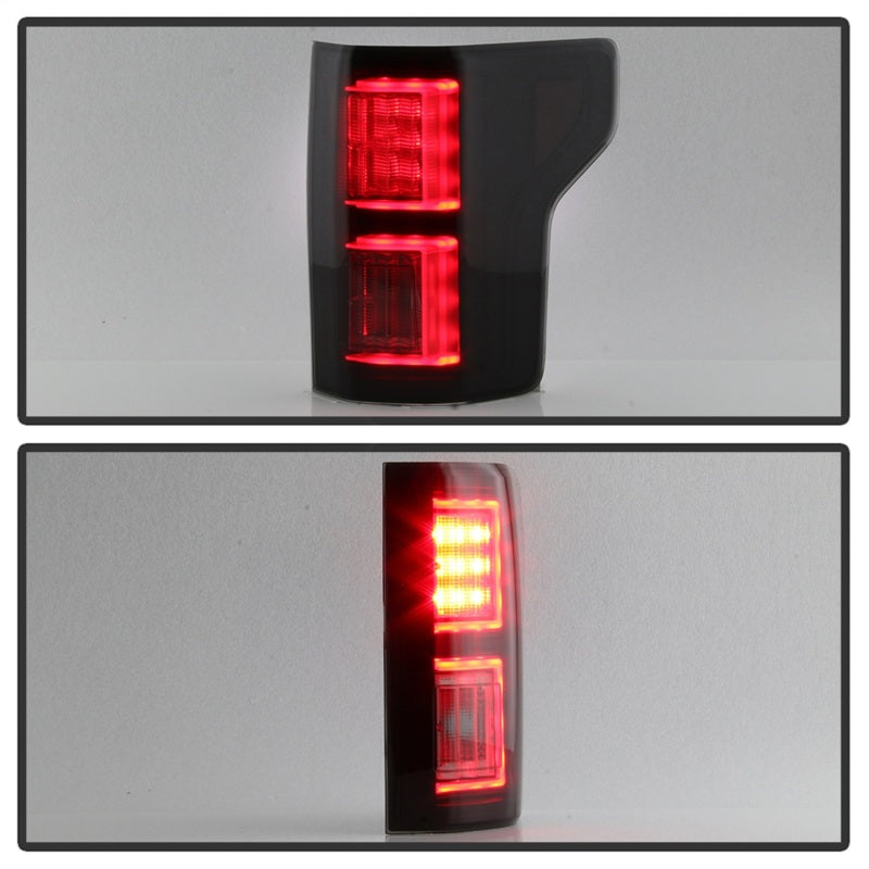 Spyder Ford F150 2015-2017 Light Bar LED Tail Lights - Black Smoke ALT-YD-FF15015-LBLED-BSM-SR1 Performance
