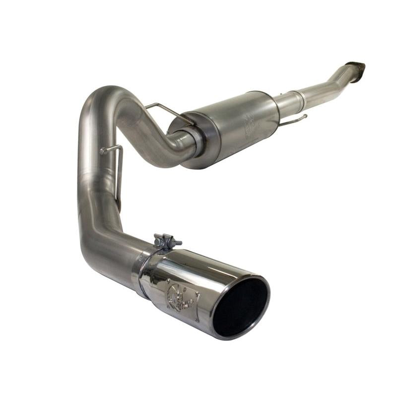 aFe MACHForce XP Exhaust Cat-Back SS-409 4in Polished Tip 11-12 Ford F-150 EcoBoost V6-3.5L (tt)-SR1 Performance