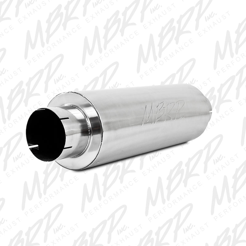 MBRP Universal Quiet Tone Muffler 5in Inlet /Outlet 8in Dia Body 31in Overall-SR1 Performance