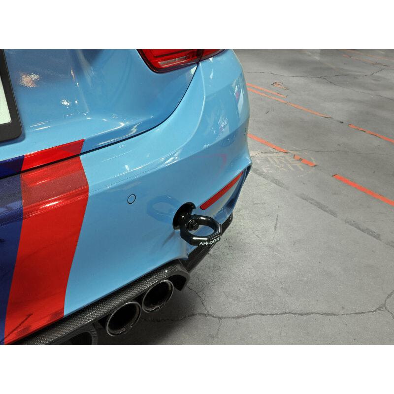 aFe Control Rear Tow Hook Black BMW F-Chassis 2/3/4/M-SR1 Performance