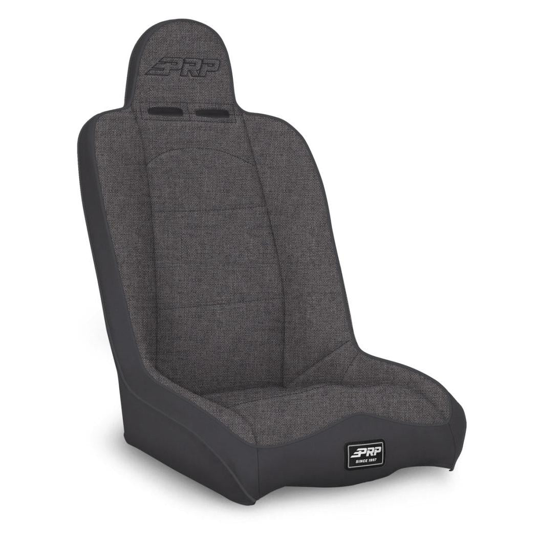 PRP Daily Driver High Back Suspension Seat (Two Neck Slots) - All Grey-SR1 Performance