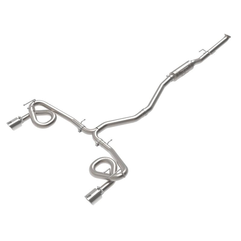 aFe 22-23 Honda Civic Si L4 1.5L (t) Takeda 2.5in to 3in 304 SS Cat-Back Exhaust w/ Polished Tips-SR1 Performance