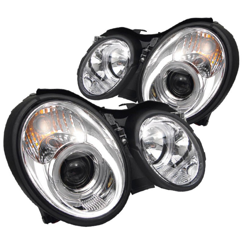 Spyder Mercedes Benz CLK 98-02 Projector Headlights Halogen Model- LED Halo Chrm PRO-YD-MBCLK98-HL-C-SR1 Performance
