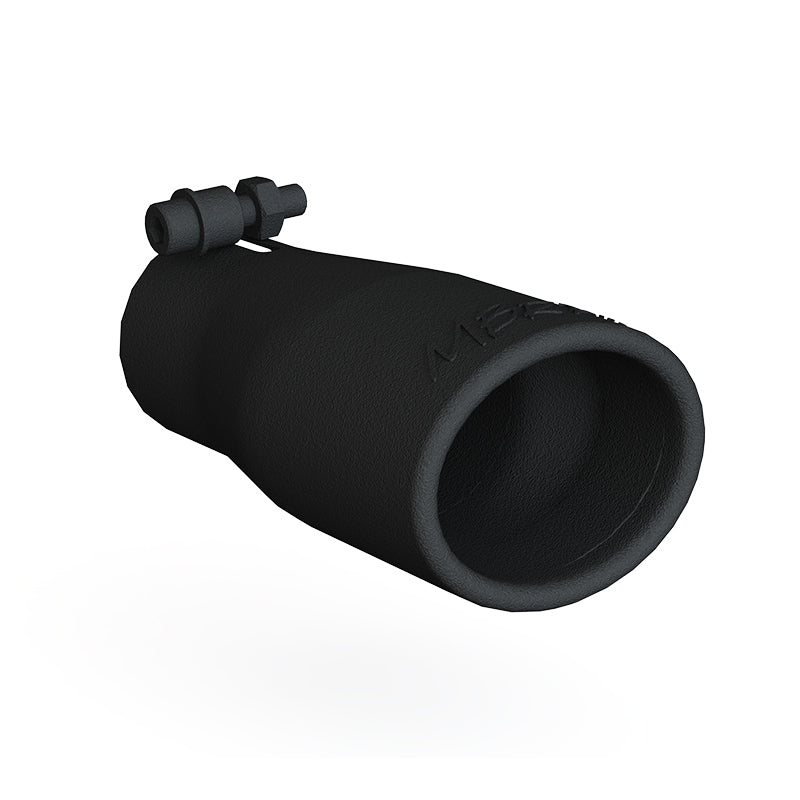 MBRP Universal Tip 2.5 O.D. Oval End 3.75 Inlet 10in length - Black Finish-SR1 Performance
