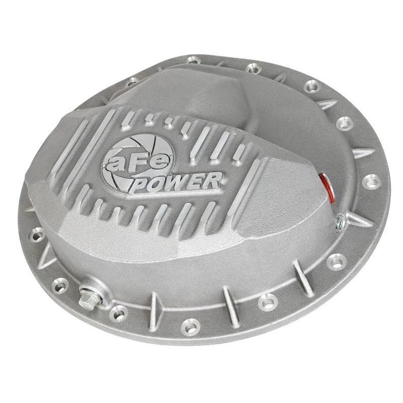 aFe Power Rear Differential Cover Raw w/Machined Fins Street Ser. 16-17 Nissan Titan XD (AAM 9.5-14)-SR1 Performance