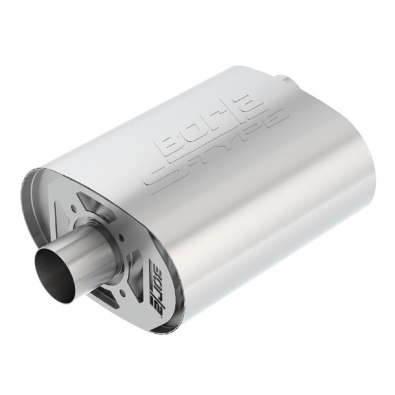 Borla CrateMuffler Ford Coyote 5.0L S-Type 2.5in Offset/Center 12inx6inx10.34in Muffler-SR1 Performance