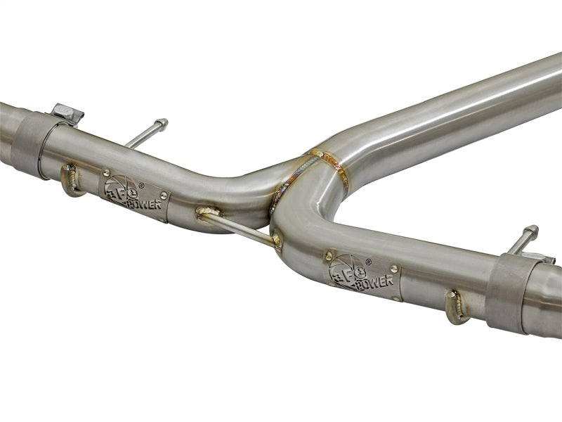 aFe POWER Takeda 16-17 Honda Civic I4-1.5L (t) 2.5-2.25in 304 SS CB Dual-Exit Exhaust Blue Tips-SR1 Performance