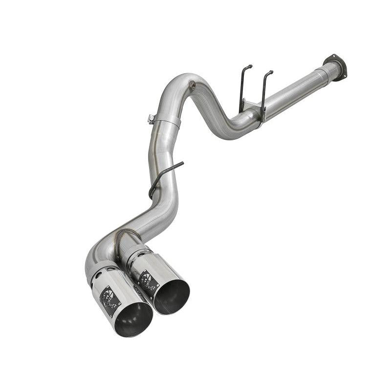 aFe Power 15-16 Ford F250/F350 6.7L Diesel Rebel XD 4in 409 SS DPF-Back Exhaust System - Pol Tips-SR1 Performance