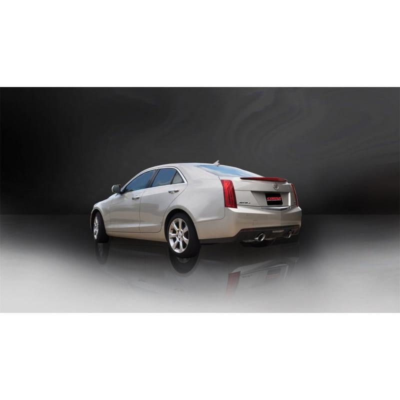 Corsa 2013-2019 Cadillac ATS Sedan 2.0L A/T Polished Sport Dual Rear Cat-Back Exhaust-SR1 Performance