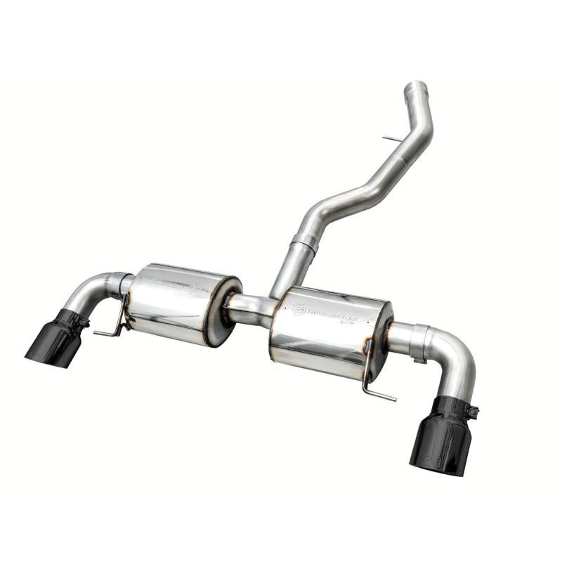 AWE 19-23 BMW 330i / 21-23 BMW 430i Base G2X Touring (Excl.Conv) Axle Back Exhaust - Diamond Black-SR1 Performance