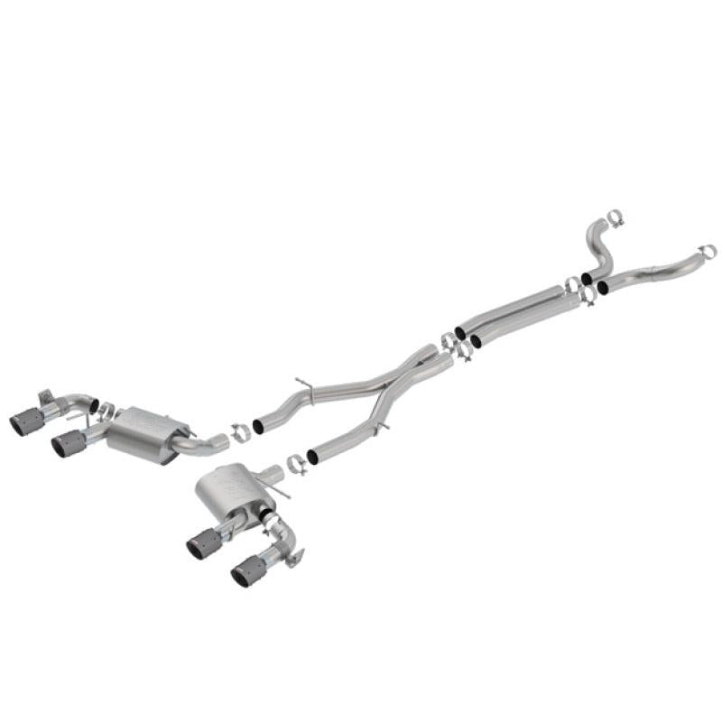 Borla 17-18 Chevrolet Camaro ZL1 6.2L V8 Atak Catback Exhaust w/ Dual Mode Valves CF Black Anod-SR1 Performance