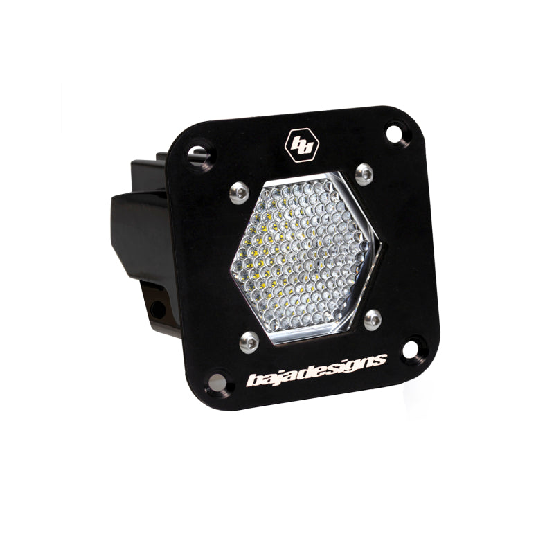 Baja Designs LED Light Pod Flush Mount Clear S1 Work/Scene Pattern-SR1 Performance