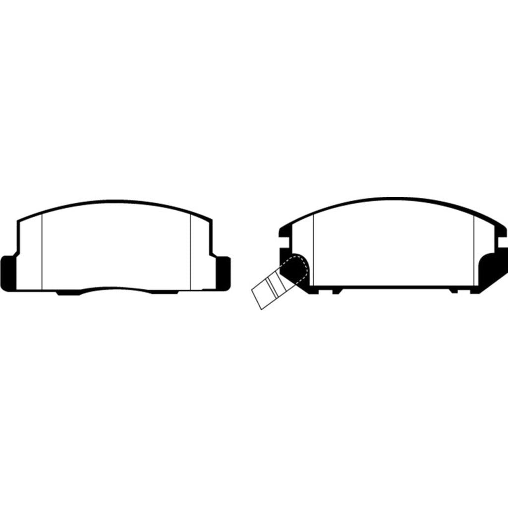 EBC Redstuff Ceramic Low Dust Rear Brake Pads for Toyota MR2 1991-2002 - Part No. DP31107C