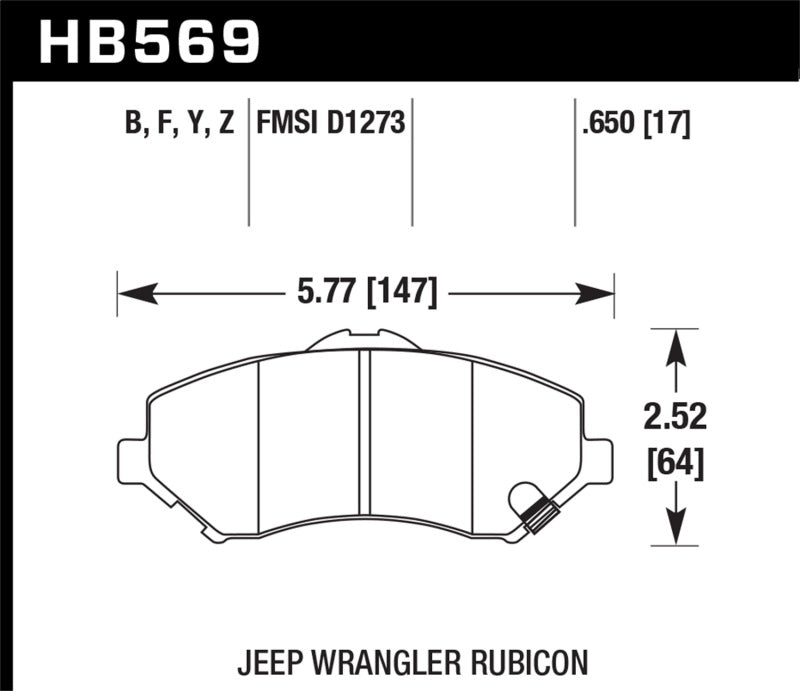 Hawk HPS Street Brake Pads-SR1 Performance