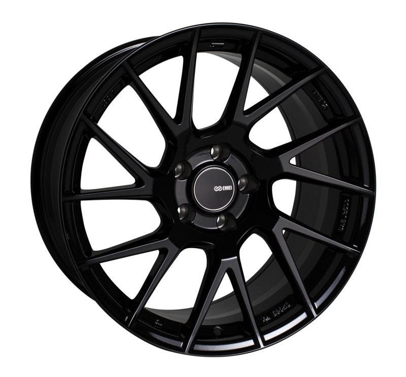 Enkei TM7 18x8.0 5x114.3 45mm Offset 72.60 Bore Gloss Black Wheel-SR1 Performance