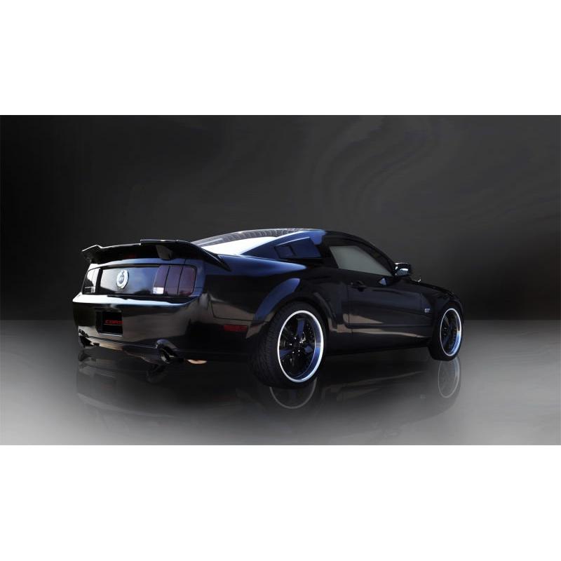 Corsa 2005-2010 Ford Mustang Shelby GT500 5.4L V8 Black Xtreme Axle-Back Exhaust-SR1 Performance