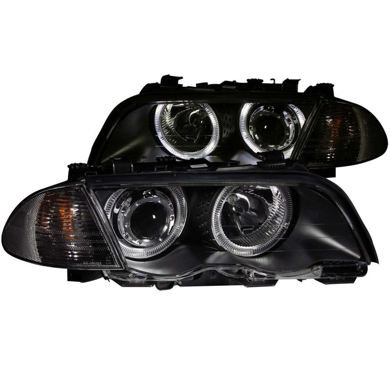 ANZO 1999-2001 BMW 3 Series E46 Projector Headlights w/ Halo Black (CCFL)-SR1 Performance
