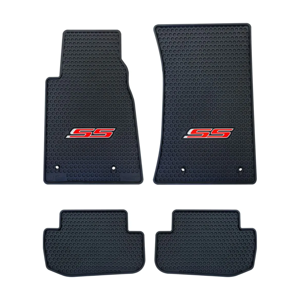 Lloyd Mats Custom-Fit All-Weather Rubber Mats For Camaro 5th Generation 2010-2015 With SS Logo