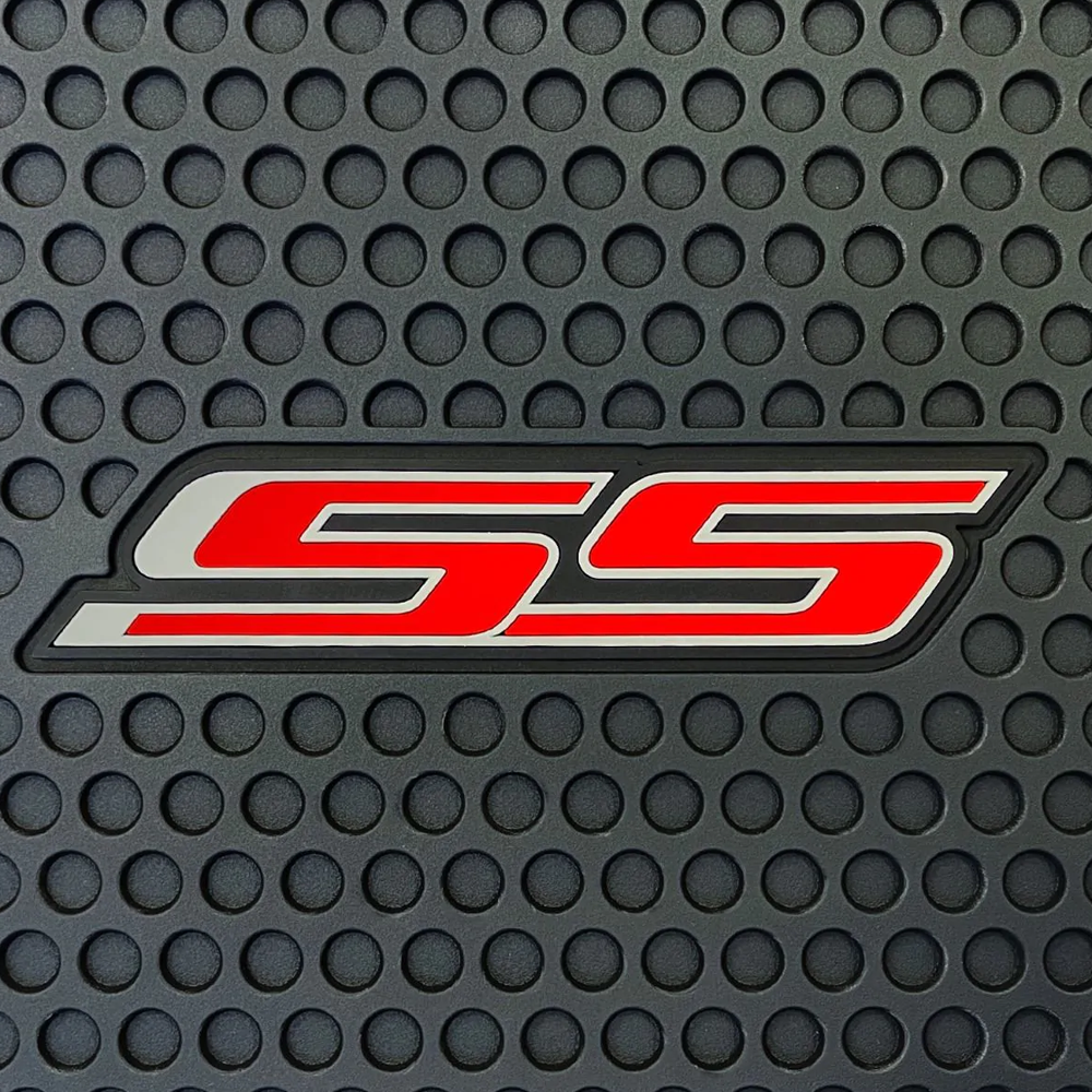 Lloyd Mats Custom-Fit All-Weather Rubber Mats For Camaro 5th Generation 2010-2015 With SS Logo