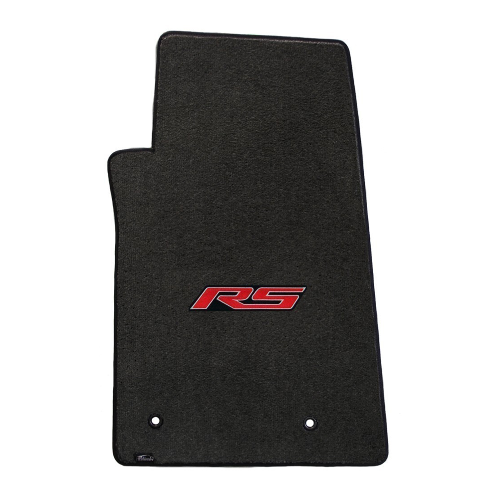 2010–2015 Camaro Floor Mats Ebony – Velourtex 4PC Set with RS Logo
