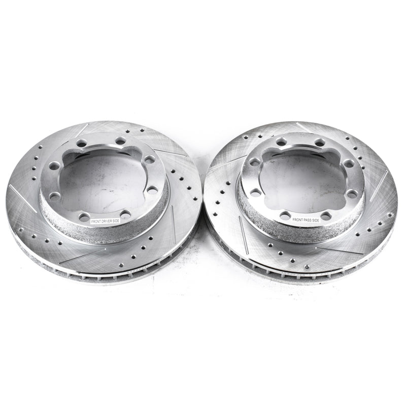 Power Stop 94-99 Chevrolet K1500 Suburban Front Evolution Drilled & Slotted Rotors - Pair-SR1 Performance